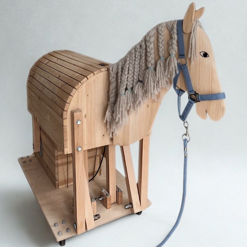 Carefully shaped wooden details